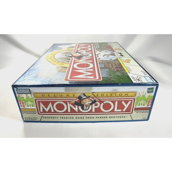 1998 Deluxe Monopoly Board Game by Parker Brothers Complete with All Game Pieces - Picture 5 of 16